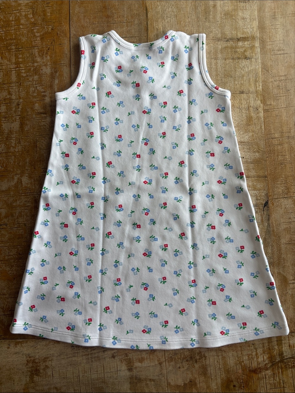 TBBC Girls White Floral Knit Dress size 7 - Picture 4 of 6